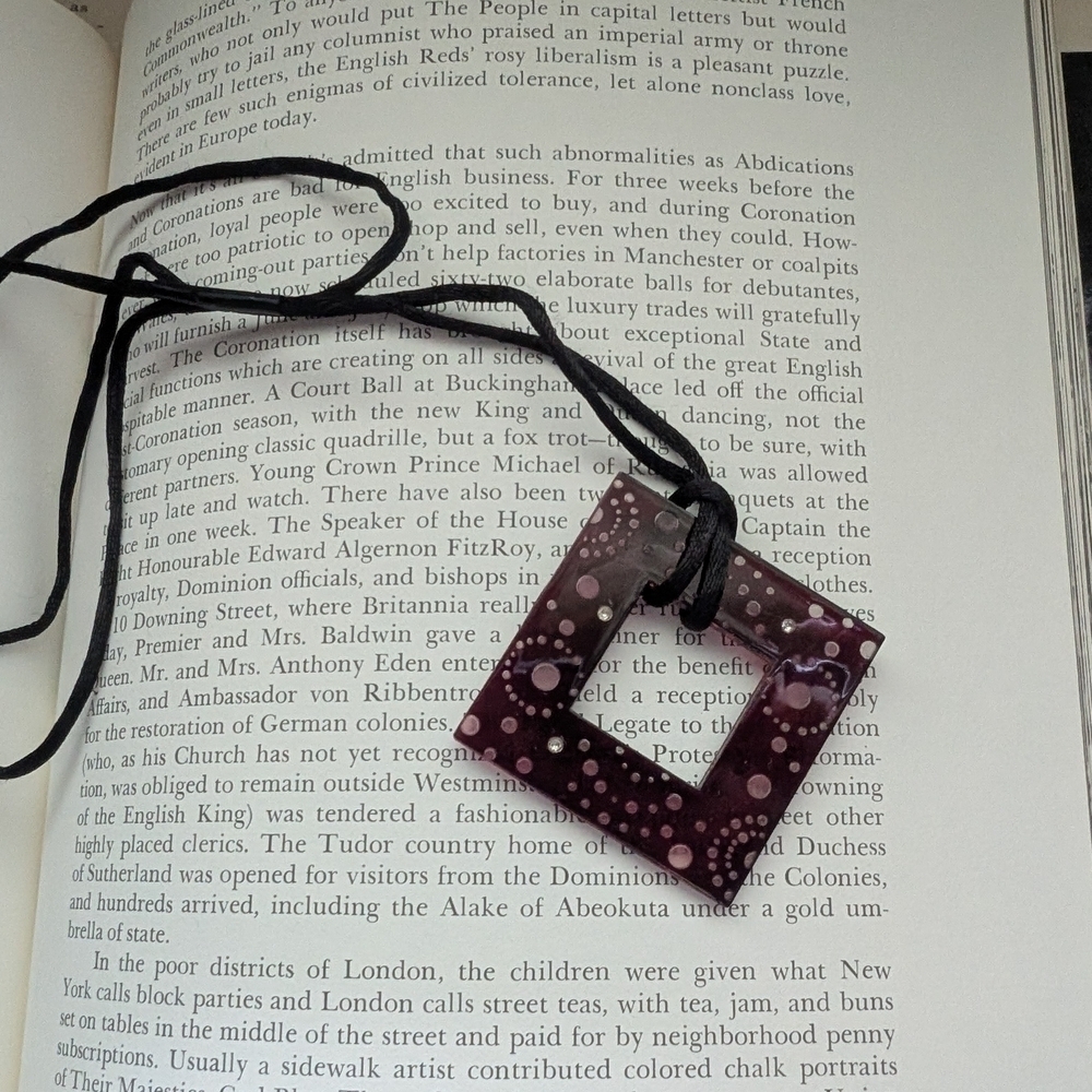 Purple Pendant Necklace